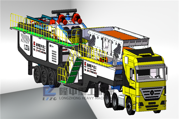 可移動(dòng)的洗沙生產(chǎn)線(xiàn)：附帶壓濾機(jī)方便快捷